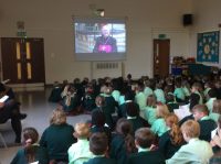 Saying the Rosary with our Catholic Community