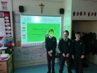 Finley, Ryan and Jude led Y5's Class Liturgy